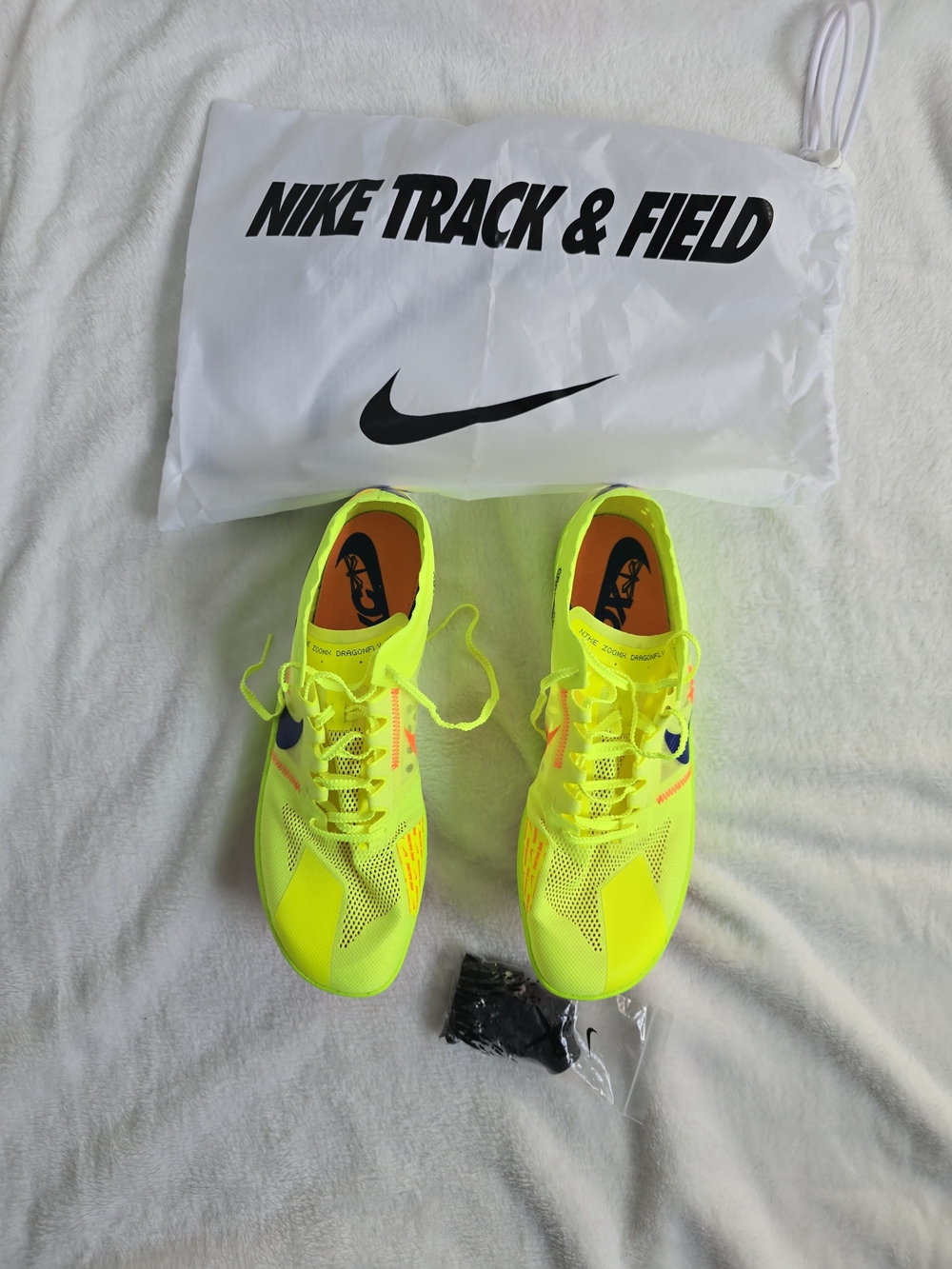 Nike ZoomX Dragonfly XC Fast Pack DX7992-701 Volt Orange Spikes - Size 12 New